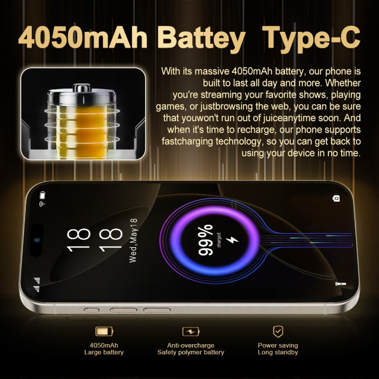 i16 Pro Max / Q5A, 6GB+128GB, 6.5 inch Screen, Face Identification, Android 10 MTK6762 Octa Core, OTG, NFC, Network: 4G, Dual SIM, AU Plug, i16 Pro Max / Q5A, AU Plug