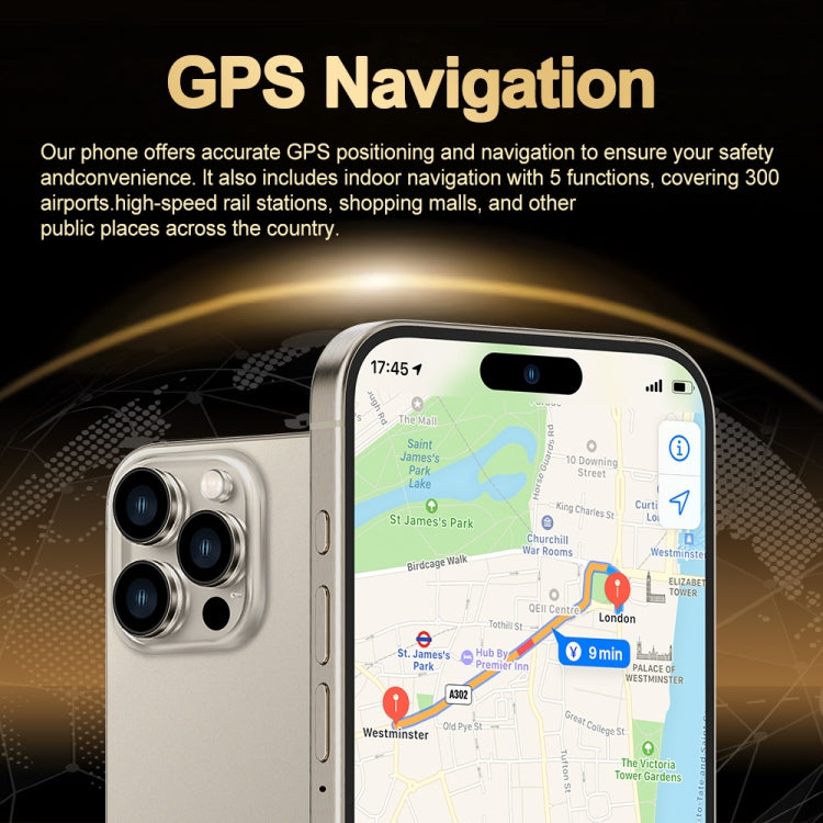 i16 Pro Max / Q5A, 6GB+128GB, 6.5 inch Screen, Face Identification, Android 10 MTK6762 Octa Core, OTG, NFC, Network: 4G, Dual SIM, UK Plug, i16 Pro Max / Q5A, UK Plug
