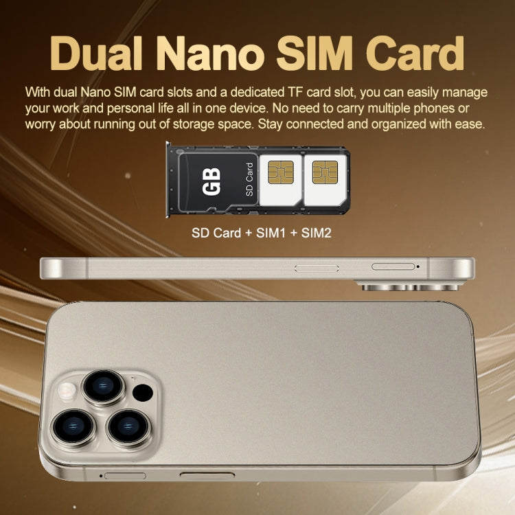 i16 Pro Max / Q5A, 6GB+128GB, 6.5 inch Screen, Face Identification, Android 10 MTK6762 Octa Core, OTG, NFC, Network: 4G, Dual SIM, UK Plug, i16 Pro Max / Q5A, UK Plug