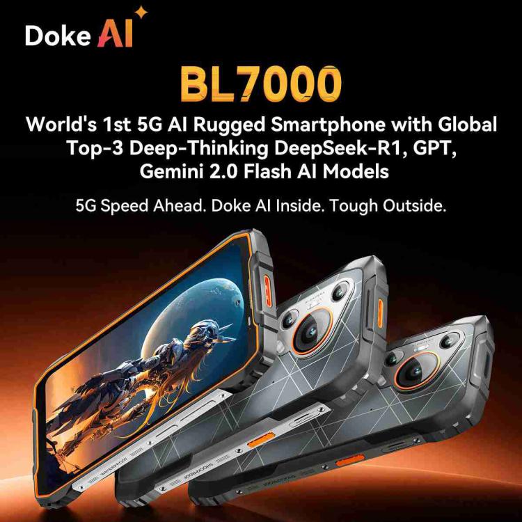 Blackview BL7000 Rugged Phone, 8GB+256GB, 6.78 inch Android 15 MediaTek Dimensity 6300 Octa Core, Network: 5G, NFC, OTG, 8GB+256GB