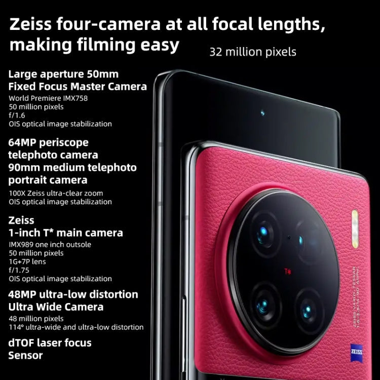 Quad Back Cameras, Screen Fingerprint Identification / Face ID, 4700mAh Battery, 6.78 inch Android 13.0 OriginOS 3 Qualcomm Snapdragon 8 Gen 2  Octa Core up to 3.2GHz, NFC, OTG, Network: 5G, Support Google Play, Support 50W Wireless Flash Charging     ...