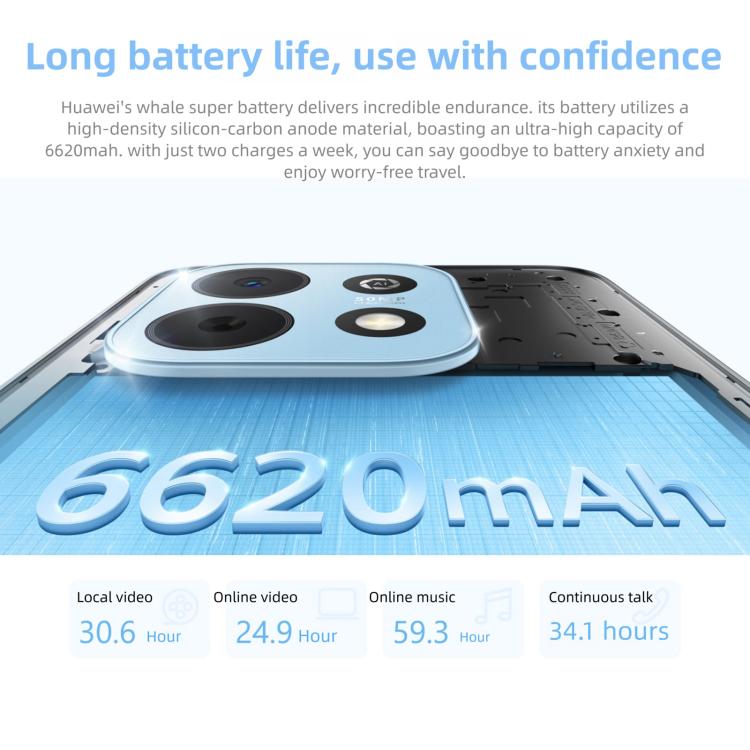 HUAWEI Enjoy 90 Plus, 8GB‌+256GB, Side Fingerprint, 6.67 inch HarmonyOS 6.0 Kirin 8000, OTG, Not Support Google Play, 8GB+256GB