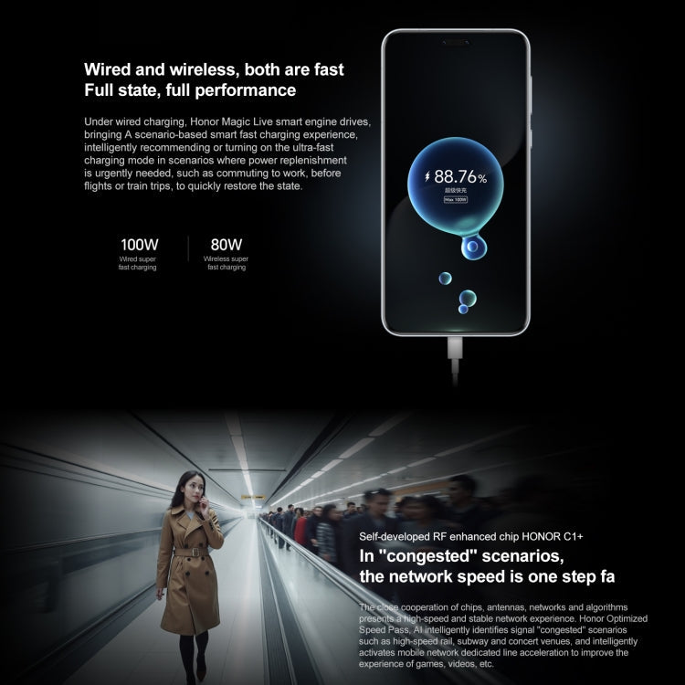 Honor Magic7 Pro, 16GB+512GB, Screen Fingerprint, 6.8 inch MagicOS 9.0 / Android 15 Snapdragon 8 Elite 3nm Octa Core, Network: 5G, NFC, OTG, Not Support Google Play, 16GB+512GB