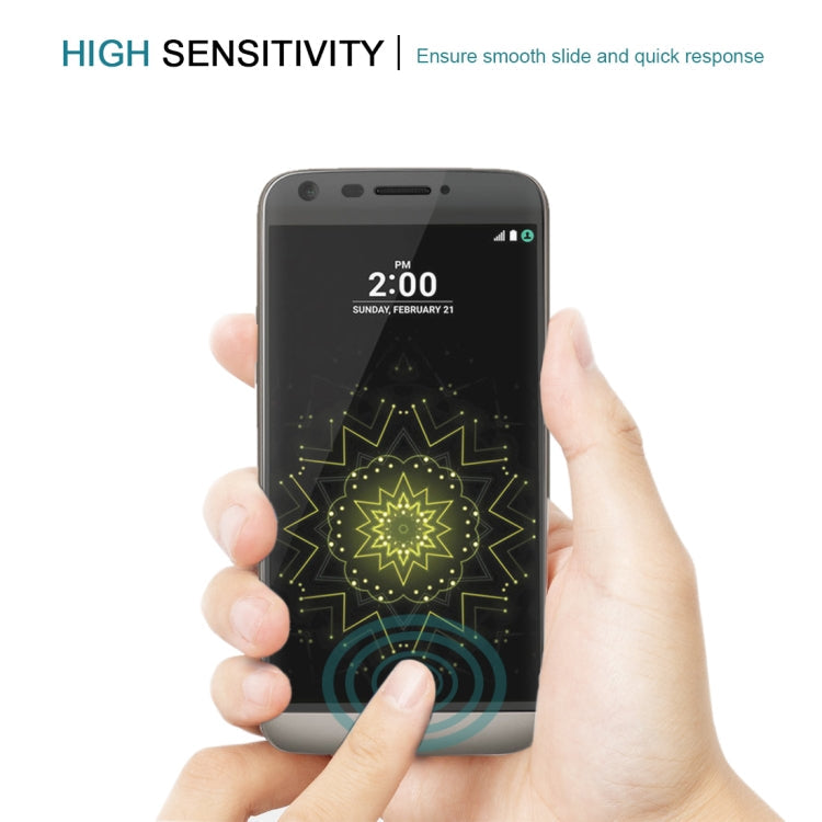 For LG G5 0.26mm 9H Surface Hardness 3D Curved Explosion-proof Colorized Silk-screen Tempered Glass Full Screen Film, For LG G5