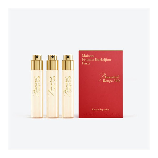 Maison Francis Kurkdjian Baccarat Rouge 540 Extrait de Parfum Travel Set 3 x 11ml Extrait de Parfum Refills