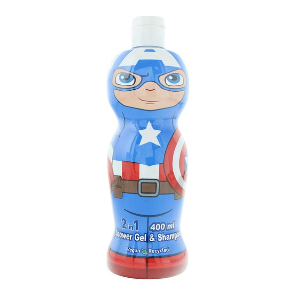 Marvel Captain America 1D Shower Gel & Shampoo 400ml