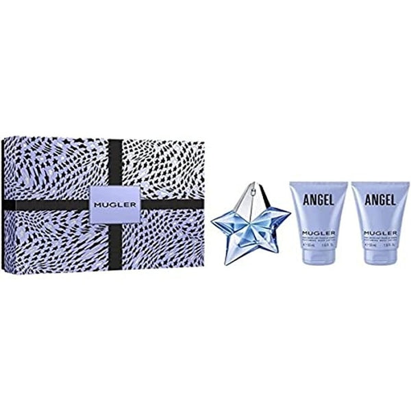 Mugler Angel Gift Set 25ml EDP Refillable + 2 x 50ml Body Lotion