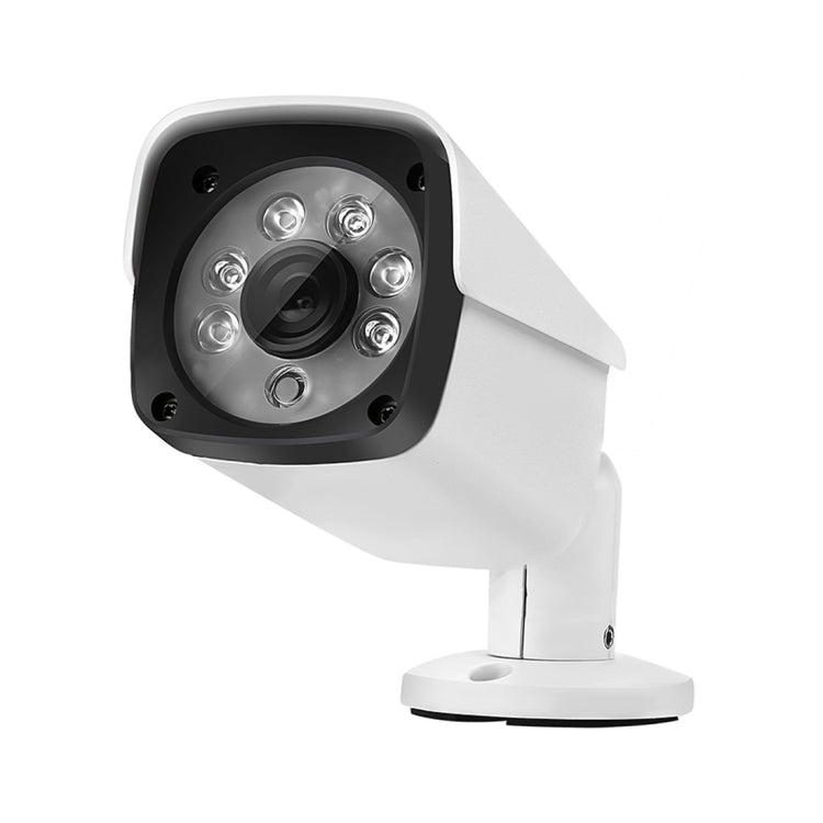 633H2 / A 1080P 3.6mm Lens CCTV DVR Surveillance System IP66 Weatherproof Indoor Security Bullet Camera with 6 LED Array, Support Night Vision, 633H2 / A White
