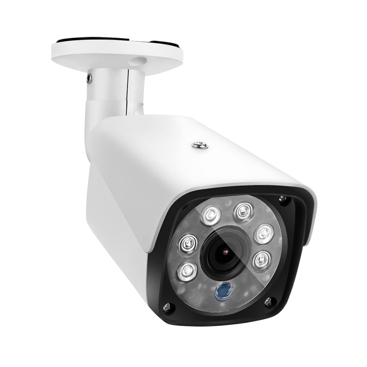 633H2 / A 1080P 3.6mm Lens CCTV DVR Surveillance System IP66 Weatherproof Indoor Security Bullet Camera with 6 LED Array, Support Night Vision, 633H2 / A White
