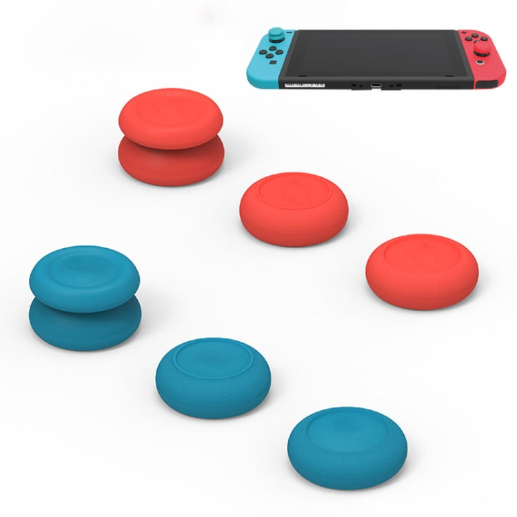 Left + Right Gamepad Rocker Cap Button Cover for Switch, For Switch(Red), For Switch(Black), For Switch(Blue + Magenta)