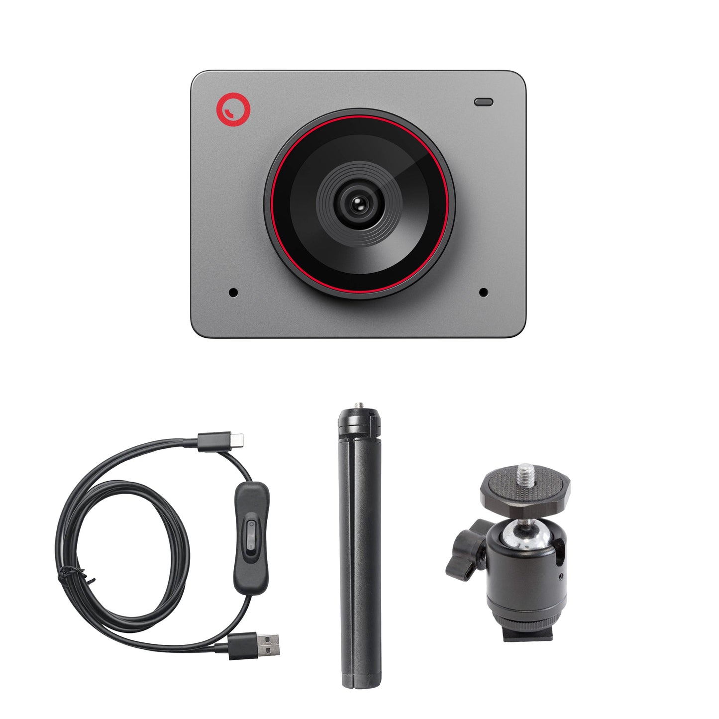 Meet 2 AI 4K Webcam with Auto Framing for Streaming & Video Calls Table-Top Compact Combo Bundle