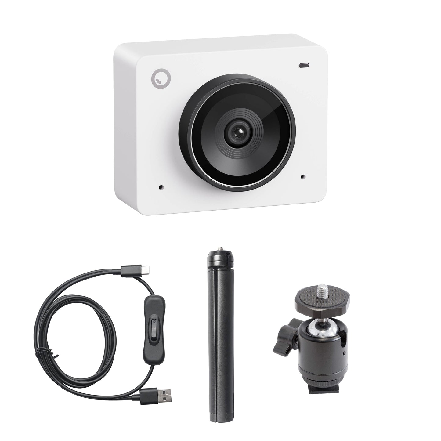 Meet 2 AI 4K Webcam with Auto Framing for Streaming & Video Calls Table-Top Compact Combo Bundle