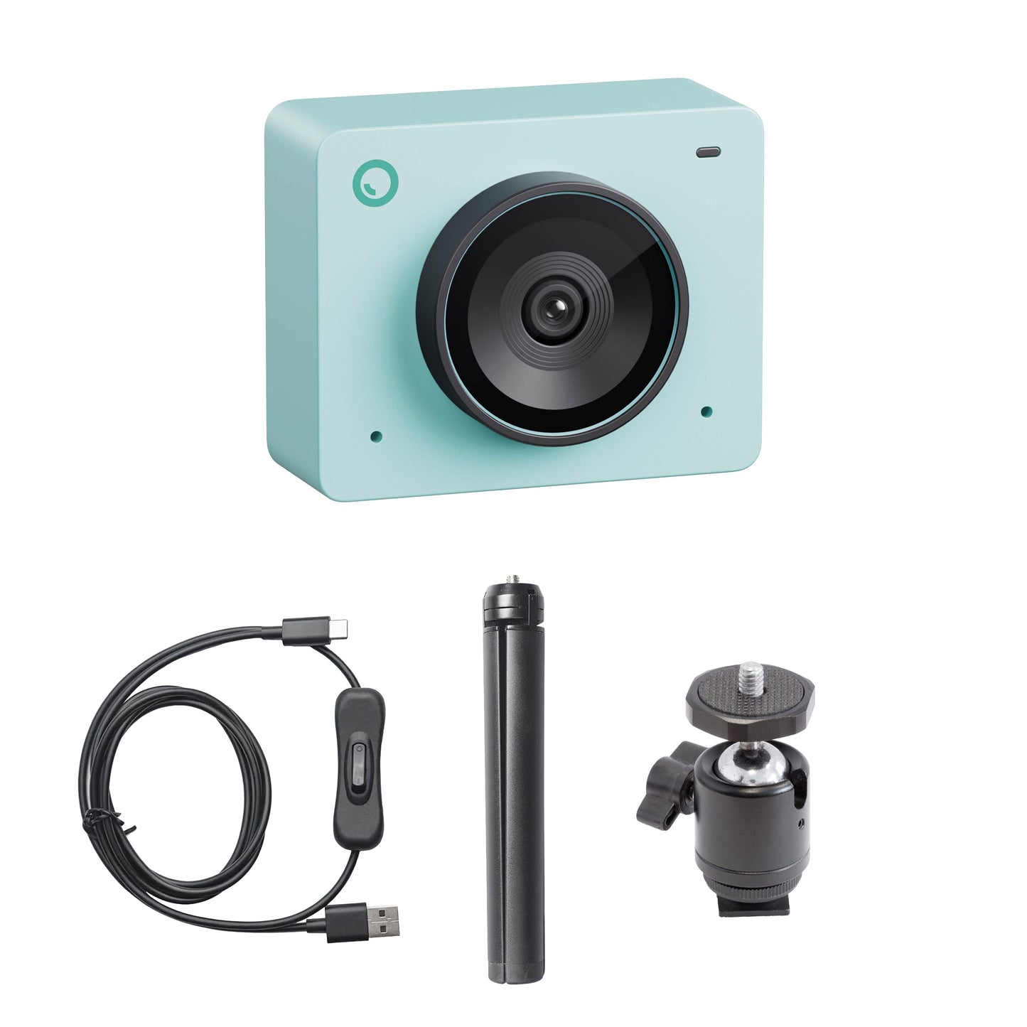 Meet 2 AI 4K Webcam with Auto Framing for Streaming & Video Calls Table-Top Compact Combo Bundle