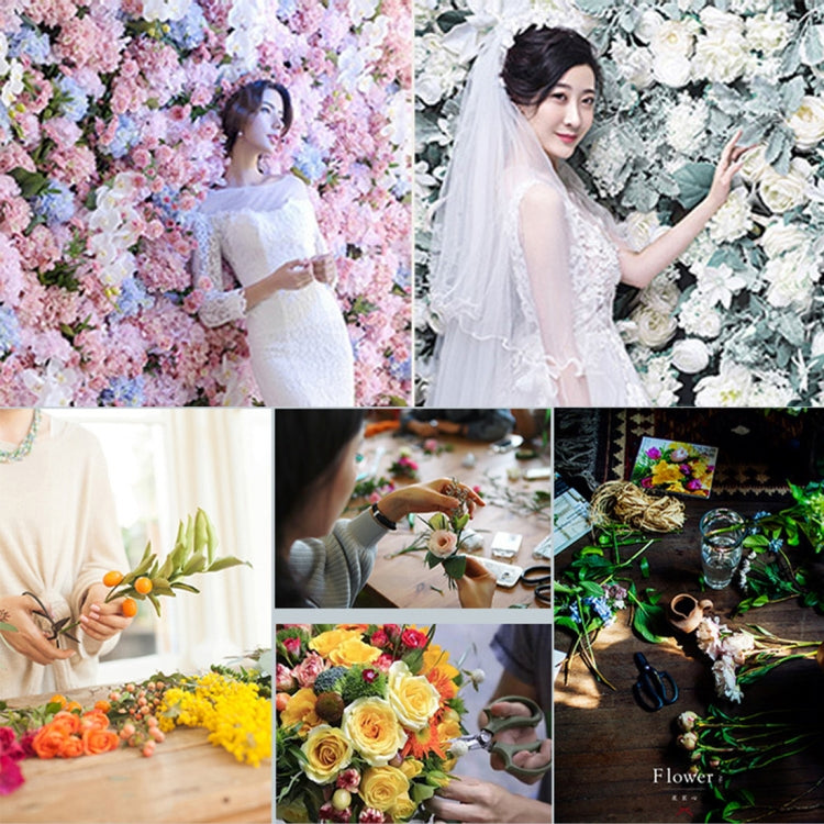 Blooming Rose Peony Hydrangea Artificial Encryption Flower DIY Wedding Wall Decoration Photo Background, Size: 60cm x 40cm, 60x40cm(Champagne)