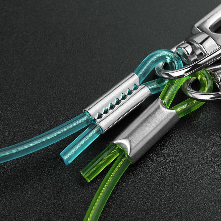 Outdoor Multi-functional Anti-lost Keychain TPU Spring Lanyard, Length: 32cm, Anti-lost Keychain (Grey), Anti-lost Keychain (Green)