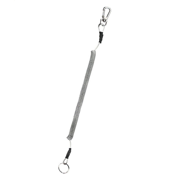 Outdoor Multi-functional Anti-lost Keychain TPU Spring Lanyard, Length: 32cm, Anti-lost Keychain (Grey), Anti-lost Keychain (Green)