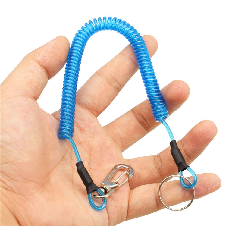 Outdoor Multi-functional Anti-lost Keychain TPU Spring Lanyard, Length: 32cm, Anti-lost Keychain (Grey), Anti-lost Keychain (Green)