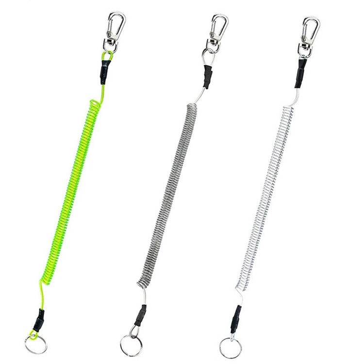 Outdoor Multi-functional Anti-lost Keychain TPU Spring Lanyard, Length: 32cm, Anti-lost Keychain (Grey), Anti-lost Keychain (Green)