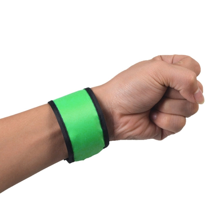 LED Luminous Slap Pat Circle Outdoors sports Wristband, Small, Size:26*4cm, 26x4cm Green
