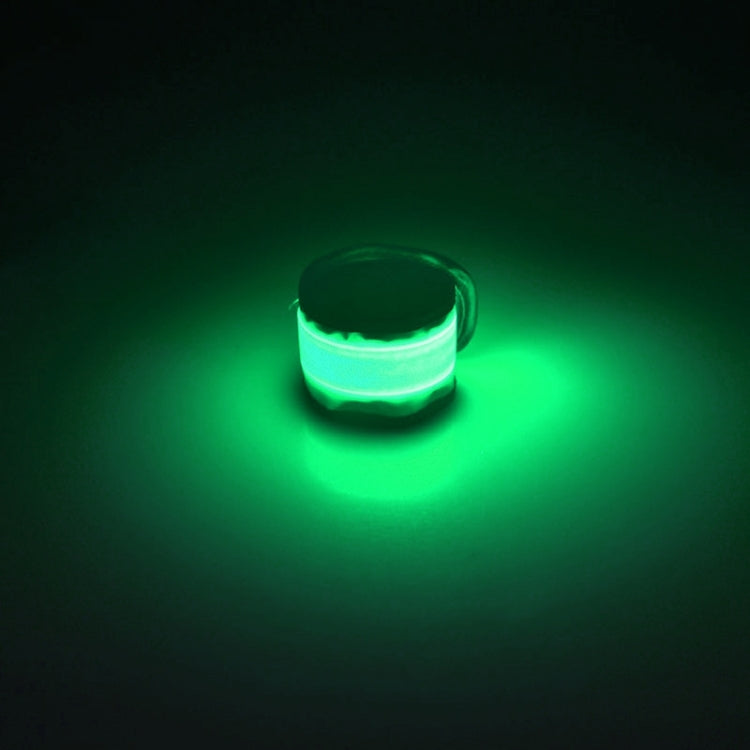 LED Luminous Slap Pat Circle Outdoors sports Wristband, Small, Size:26*4cm, 26x4cm Green