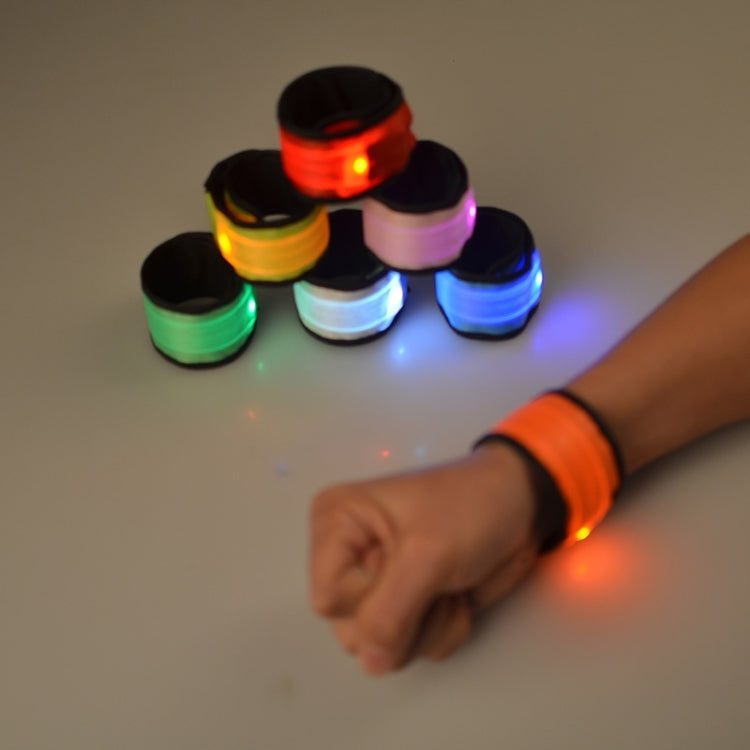 LED Luminous Slap Pat Circle Outdoors sports Wristband, Small, Size:26*4cm, 26x4cm Green