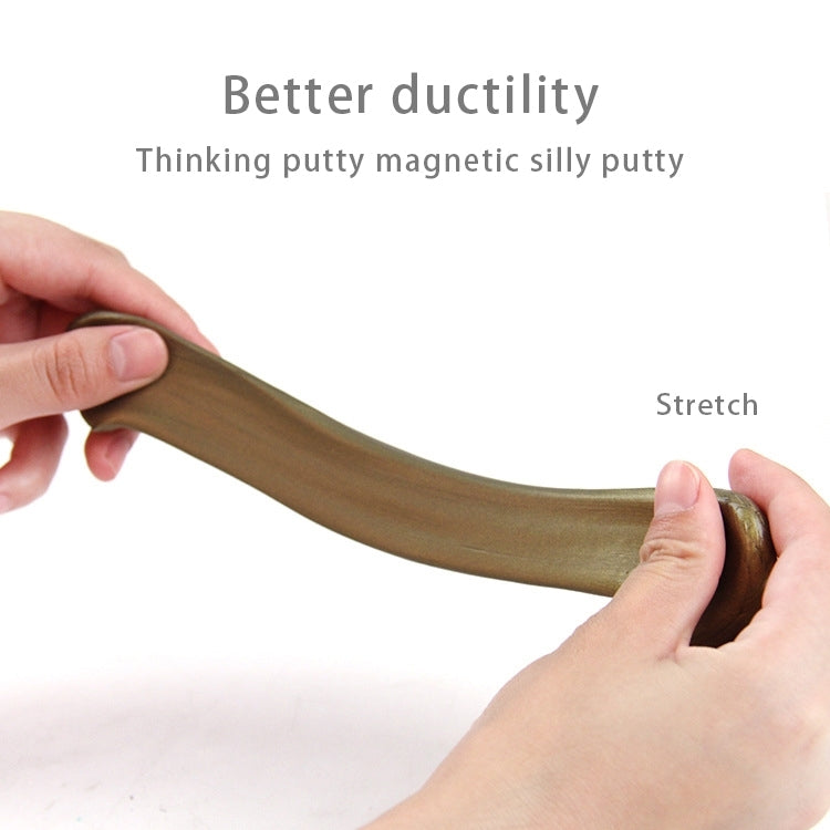 DIY Plasticine Slime Magnetic Rubber Mud Stress Reducer Anti-Anxiety Bouncing Putty Magic Clay Education Toy for Kids and Adults, Small Iron Box Size: 6x2.5cm