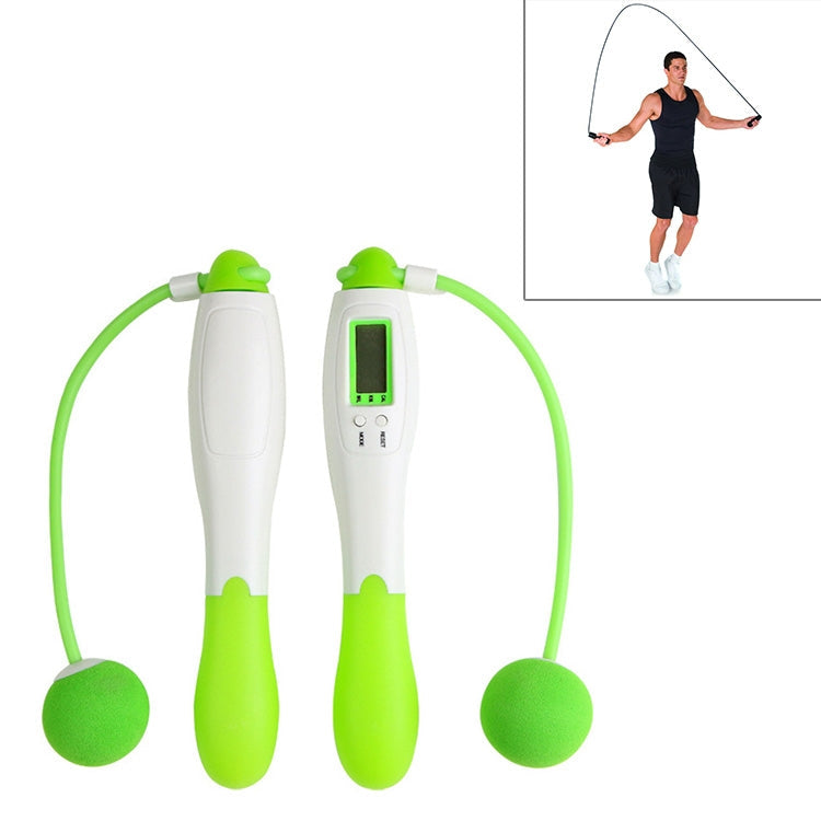 Digital Professional Counting Jump Rope Sports Ball Counter Skipping Rope, Jump Rope with Ball (Pink), Jump Rope with Ball (Blue), Jump Rope with Ball (Green)
