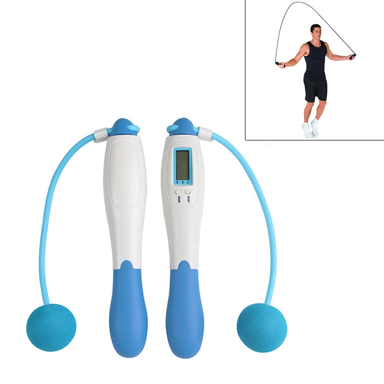Digital Professional Counting Jump Rope Sports Ball Counter Skipping Rope, Jump Rope with Ball (Pink), Jump Rope with Ball (Blue), Jump Rope with Ball (Green)
