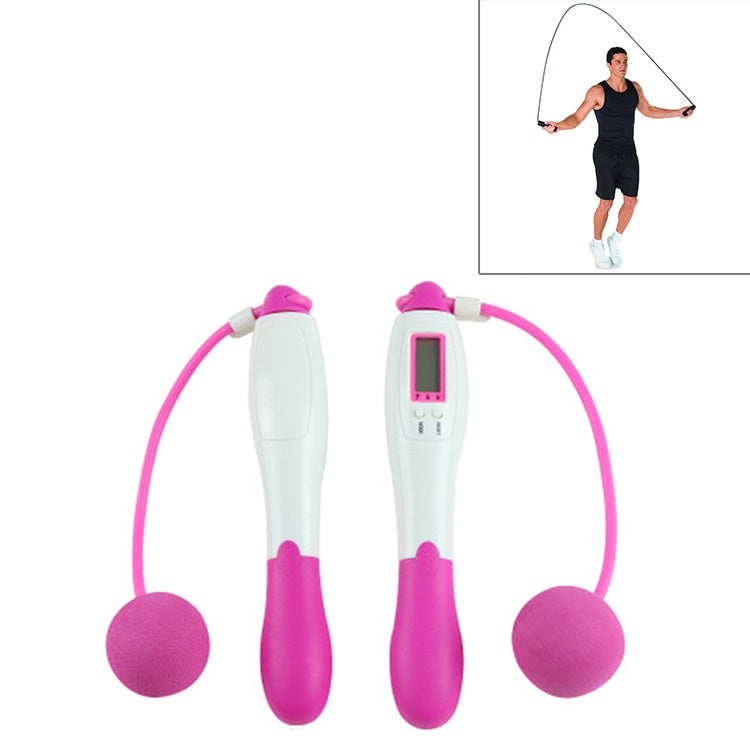 Digital Professional Counting Jump Rope Sports Ball Counter Skipping Rope, Jump Rope with Ball (Pink), Jump Rope with Ball (Blue), Jump Rope with Ball (Green)