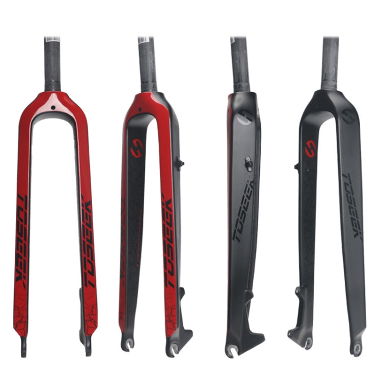TOSEEK Ultra Light 27.5 Inch 405mm Mountain Bike Full Carbon Front Fork Straight Head Tube Disc Brake, 27.5 Inch 405mm