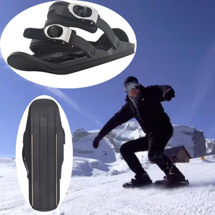 One Pair Outdoor Sports Mini Ski Shoes Ski Board, Size: One Size, without Leather Buckle Strap