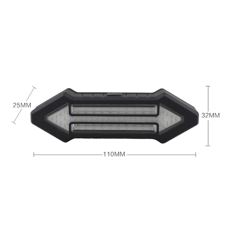 Bicycle Tail Light Intelligent Wireless Remote Control Turn Signal Warning Light, Turn Signal Warning Light