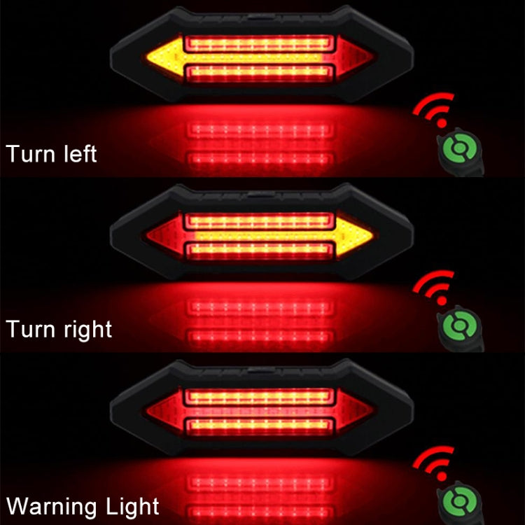 Bicycle Tail Light Intelligent Wireless Remote Control Turn Signal Warning Light, Turn Signal Warning Light