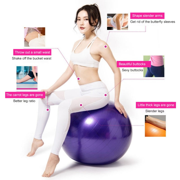 Thickening Explosion-proof Big Yoga Ball Sport Fitness Ball Environmental Pregnant Yoga Ball, Diameter: 65cm, 65cm(Pink), 65cm(Purple)