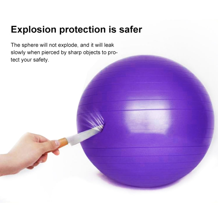 Thickening Explosion-proof Big Yoga Ball Sport Fitness Ball Environmental Pregnant Yoga Ball, Diameter: 65cm, 65cm(Pink), 65cm(Purple)