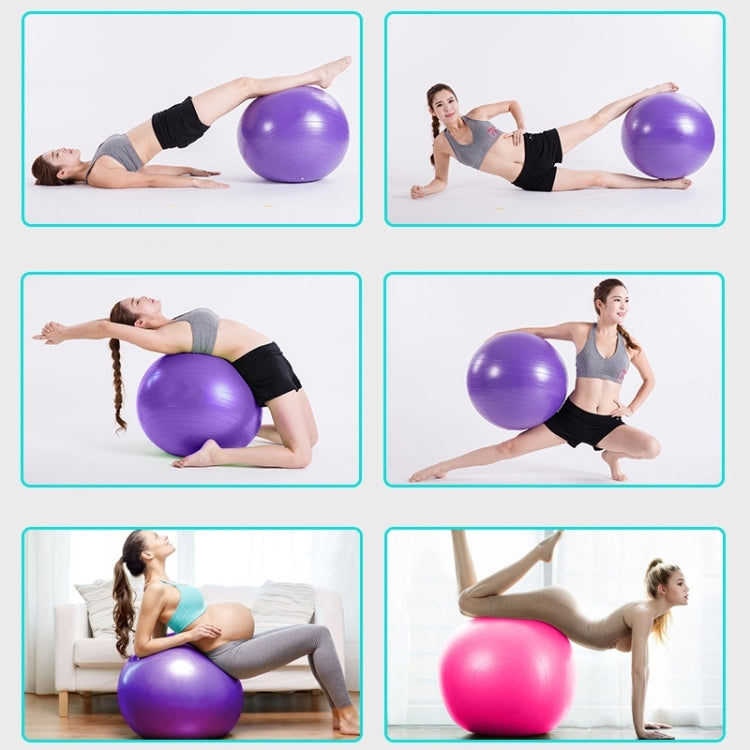 Thickening Explosion-proof Big Yoga Ball Sport Fitness Ball Environmental Pregnant Yoga Ball, Diameter: 65cm, 65cm(Pink), 65cm(Purple)