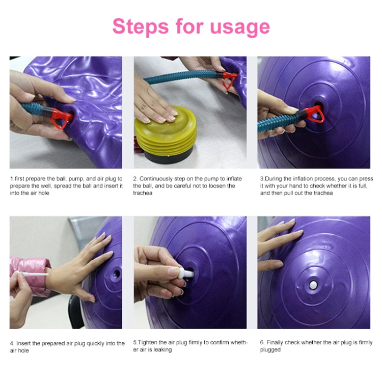 Thickening Explosion-proof Big Yoga Ball Sport Fitness Ball Environmental Pregnant Yoga Ball, Diameter: 65cm, 65cm(Pink), 65cm(Purple)