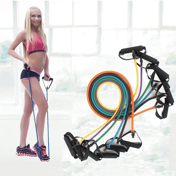 Fitness Exercise Resistance Bands Stretch Elastic Rope Workout Yoga Rally Muscle Training Exercise Rope, Size:6*9*1200mm, Random Color Delivery, Size:6*9*1200mm