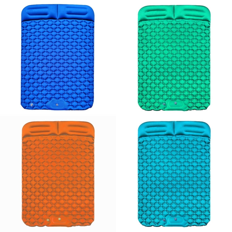 Outdoor Camping Foot-step Automatic Inflatable Cushion Portable TPU Inflatable Double Bed, Size: 195 x 119 x 16cm, Foot-step Dark Blue, Foot-step Orange, Foot-step Emerald, Foot-step Peacock Blue