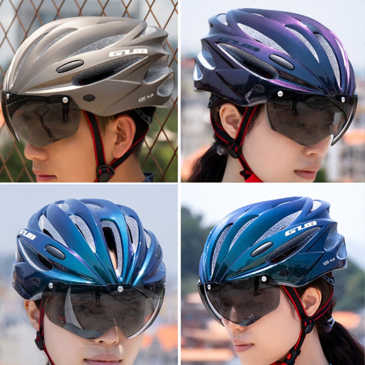 GUB K80 Plus Bike Helmet With Visor And Goggles, GUB K80 Plus(White), GUB K80 Plus(Fluorescent Green), GUB K80 Plus(Black), GUB K80 Plus(Orange), GUB K80 Plus(Gradient Blue), GUB K80 Plus(Gradient Purple), GUB K80 Plus(Red), GUB K80 Plus(Titanium Color)