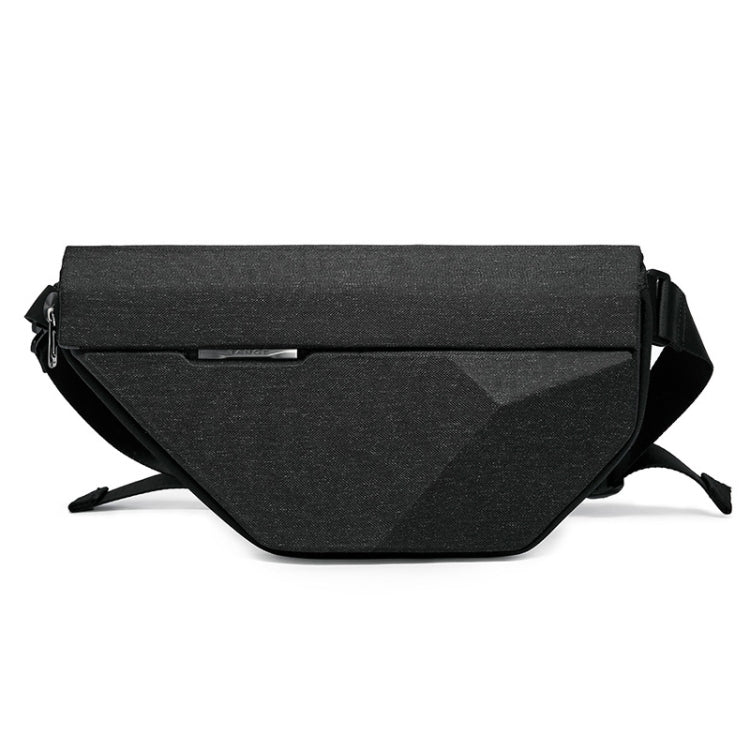 Bange BG-7502 Men Pyramid Hard Shell Waterproof Crossbody Chest Bag, Size: 35 x 18 x 5cm, 35 x 18 x 5cm(Black)