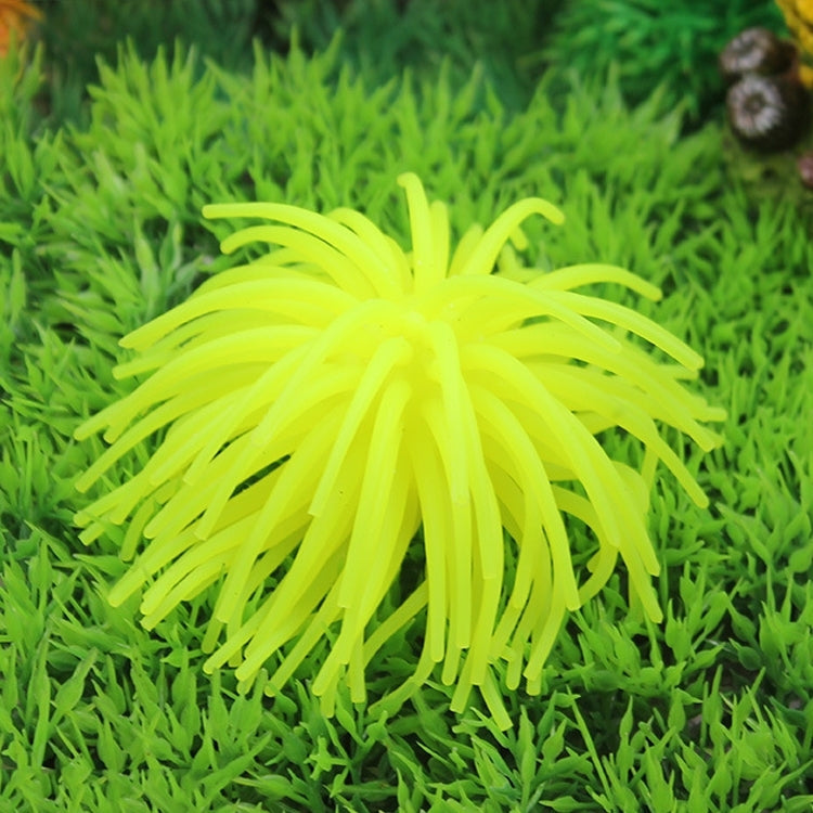 Aquarium Articles Decoration TPR Simulation Sea Urchin Ball Coral, Size: L, Diameter: 13cm, Size: L