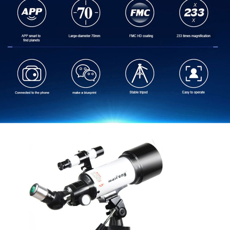 Maifeng40070 233x70 High Definition High Times Astronomical Telescope with Tripod, 233 x 70