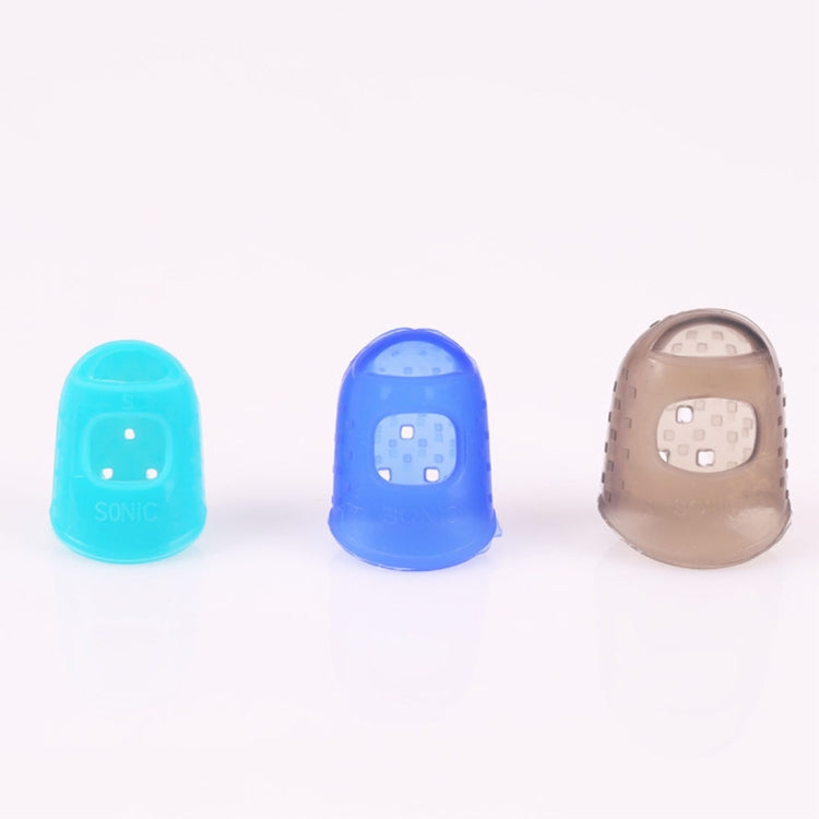 10 PCS Guitar Ukulele Stringed Instrument Finger Protector Anti-pain Finger Cap in Random Color Delivery(Size: L), Size: L