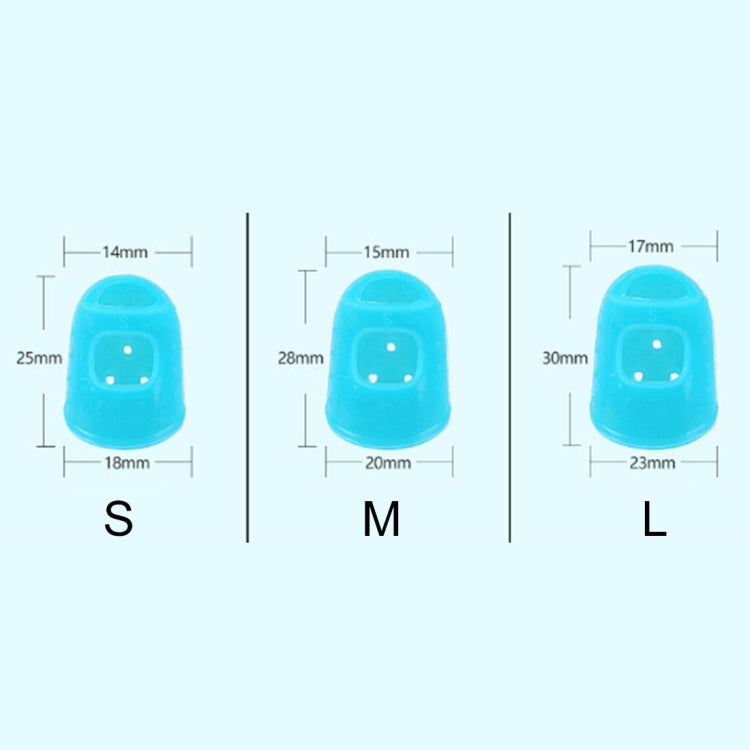 10 PCS Guitar Ukulele Stringed Instrument Finger Protector Anti-pain Finger Cap in Random Color Delivery(Size: L), Size: L