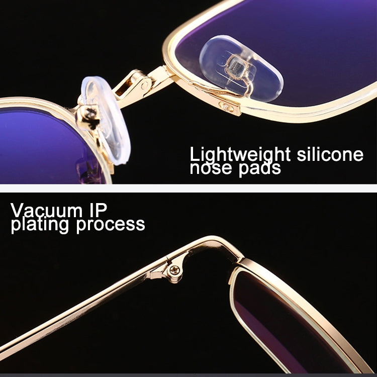 Folding Anti Blue-ray Presbyopic Reading Glasses with Case & Cleaning Cloth, +1.50D, +1.50D