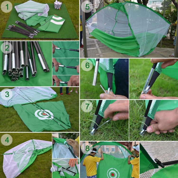 PGM Golf Training Aids Indoor Sports Hitting Practice Net 2m, 2m