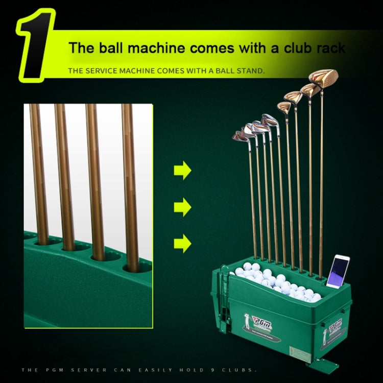 PGM Golf Ball Dispenser Automatic Tee Up Machine with Club Rack, Size: 62x32x32cm, 62x32x32cm Green