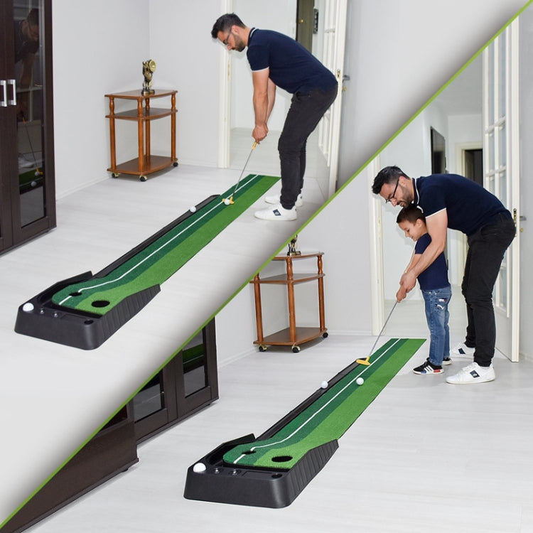 PGM Golf Mini Putting Mat Push Rod Trainer 3m, without Auto Ball Return Fairway, 3m, without Auto Ball Return Fairway