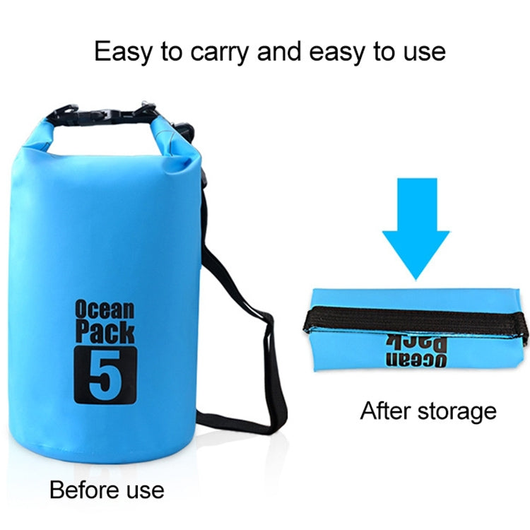 Outdoor Waterproof Bag Dry Sack PVC Barrel Bag, Capacity: 2L, Capacity: 2L (Dark Blue), Capacity: 2L (Orange), Capacity: 2L (Green), Capacity: 2L (Yellow)
